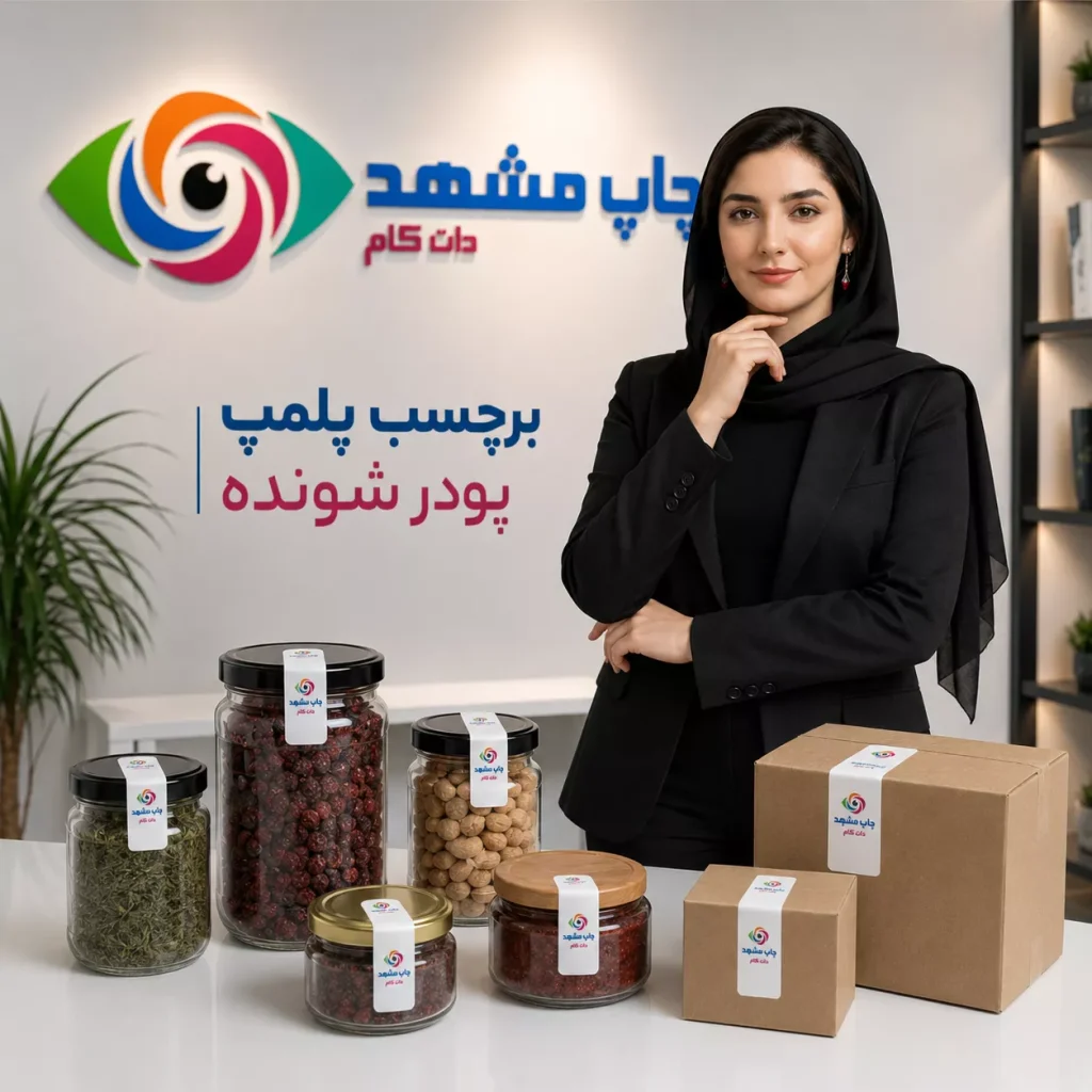 برچسب پلمب پودر شونده و امنیتی خردشونده روی قطعات
