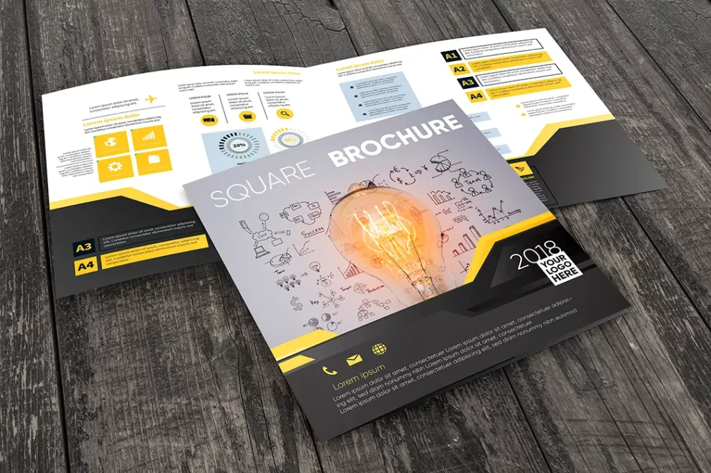 نمای پشت بروشور اختصاصی چاپ مشهد