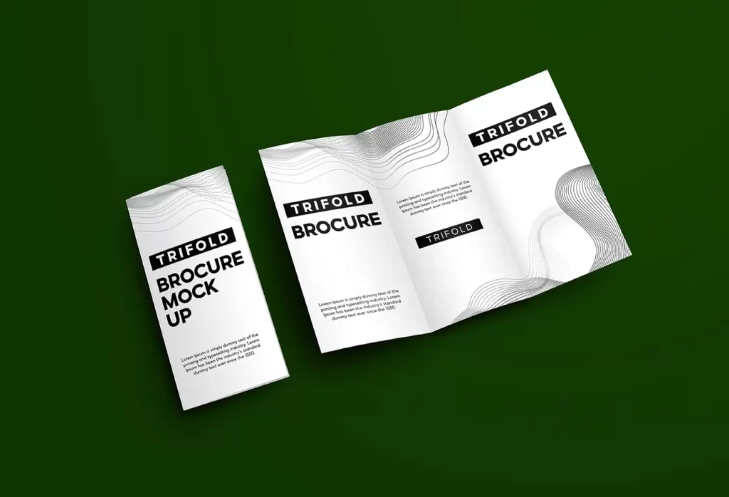 نمونه بروشور چاپ شده در چاپ مشهد