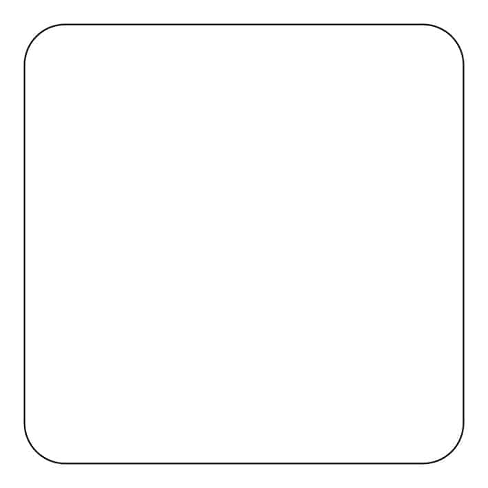 قالب دایکات کارت ویزیت ۶×۶ دورگرد — قابل استفاده برای لمینت مات و براق — چاپ مشهد