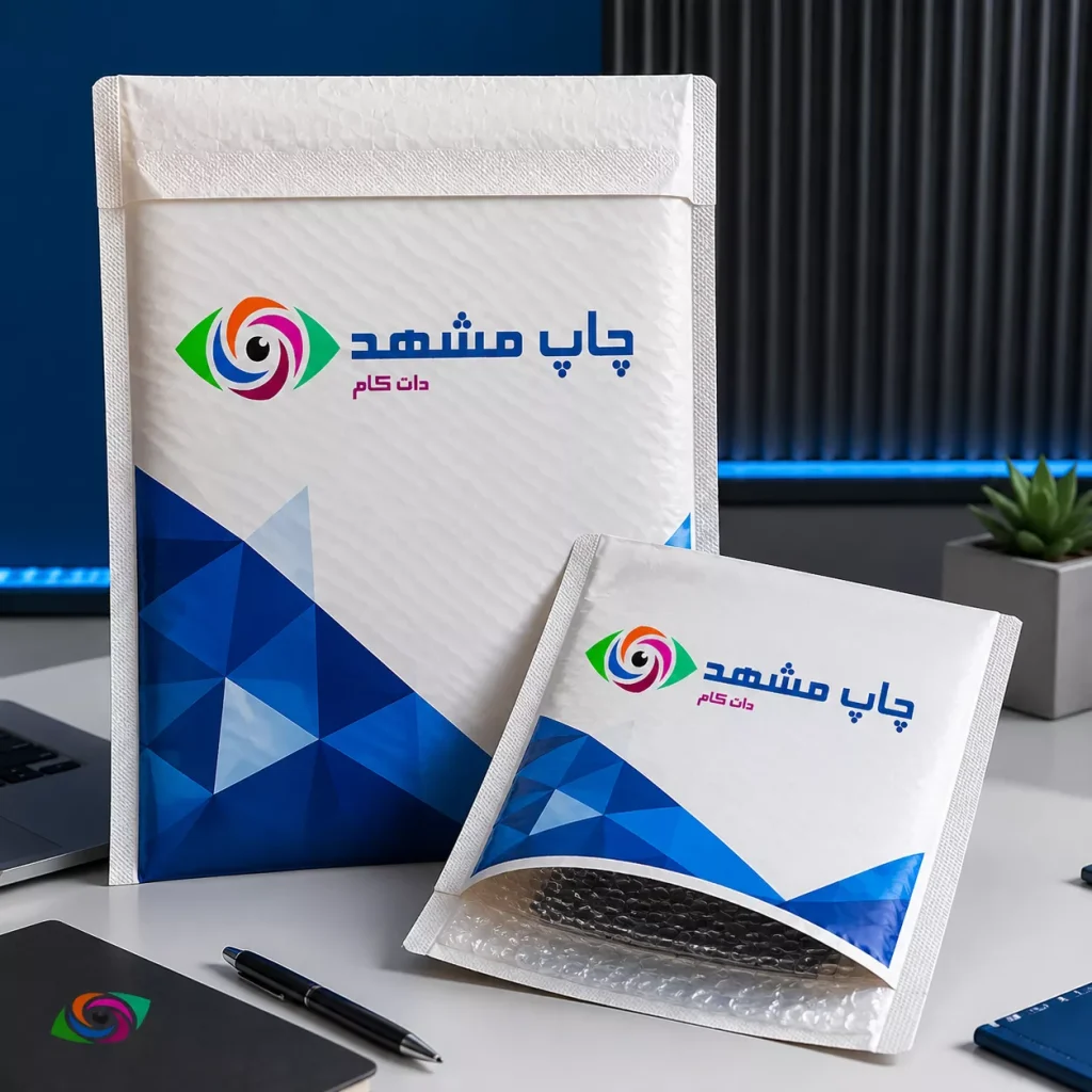پاکت حبابدار سایز A4 و A5 برای بسته‌بندی کالاهای حساس فروشگاه اینترنتی در مشهد
